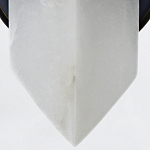 Бра черного цвета металлическое с вертикальным плафоном из алебстра Alora варинант исполнения - 3 | Loft Concept в Самаре