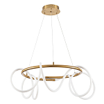 Люстра подвесная кольцевая и изогнутыми светодиодными трубками Luke Lampco Tracer Lamp варинант исполнения - 1 | Loft Concept в Самаре