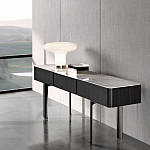 Консоль чёрная с 3-мя выдвижными ящиками Lou варинант исполнения - 2 | Loft Concept в Самаре