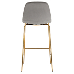 Барный стул на золотистых ножках VENDRAMIN Grey варинант исполнения - 5 | Loft Concept в Самаре