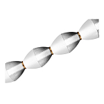 Подвесной светильник линейный в сочетании двух разных фактур стекла Enchanting варинант исполнения - 4 | Loft Concept в Самаре