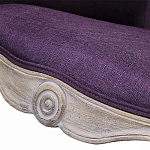 Кресло низкое в стиле прованс Louis French Armchair purple flax варинант исполнения - 4 | Loft Concept в Самаре
