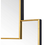 Золотое зеркальное панно из зеркальных квадратов Overlapping варинант исполнения - 1 | Loft Concept в Самаре