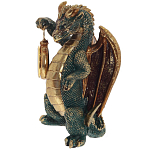 Часы в виде дракона Green Dragon with Clock варинант исполнения - 4 | Loft Concept в Самаре