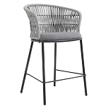 Стул барный с декоративным плетением на спинке и подлокотниках Chair Weave варинант исполнения - 2 | Loft Concept в Самаре