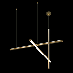 Люстра с 3-мя  пересекающимися цилиндрическими плафонами на тонких тросах Trumpet tube варинант исполнения - 5 | Loft Concept в Самаре