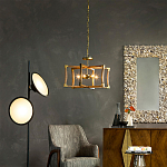 Подвесной светильник в форме фонаря коричневый Brown Eco Lantern варинант исполнения - 2 | Loft Concept в Самаре