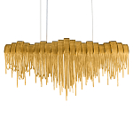 Люстра подвесная с металлическими дугами и длинными цепочками 115 см Atlantis Chain варинант исполнения - 8 | Loft Concept в Самаре