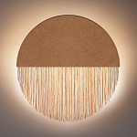 Бра круглое натуральная пробка с бахромой Natural Cork варинант исполнения - 4 | Loft Concept в Самаре