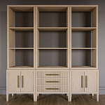 Модульный стеллаж Primo из трех составных элементов Светлый дуб варинант исполнения - 2 | Loft Concept в Самаре