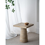 Столик приставной с квадратной столешницей Textured Cream Table варинант исполнения - 9 | Loft Concept в Самаре