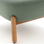 Кресло на деревянных ножках Olguin Green Chair варинант исполнения - 5 | Loft Concept в Самаре