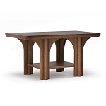 Стол кофейный деревянный с арочным основанием Arch Passage варинант исполнения - 1 | Loft Concept в Самаре
