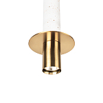 Подвесной светильник с узким цилиндрическим плафоном и золотым металлическим декором Concrete Pipe варинант исполнения - 15 | Loft Concept в Самаре