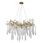 Люстра подвесная с прозрачными подвесками в форме капель Droplet Chandelier варинант исполнения - 2 | Loft Concept в Самаре