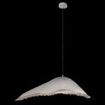 Подвесной светильник с асимметричным волнообразным абажуром и фактурной бахромой по краю Tactile Line варинант исполнения - 9 | Loft Concept в Самаре