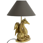 Настольная лампа с абажуром Дракон Golden Dragon Lamp Brown варинант исполнения - 2 | Loft Concept в Самаре