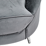 Диван с мягкой обивкой из ткани серый Ethan Sofa варинант исполнения - 3 | Loft Concept в Самаре