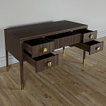 Письменный стол с 4-мя ящиками Elsa Dreams Walnut варинант исполнения - 2 | Loft Concept в Самаре