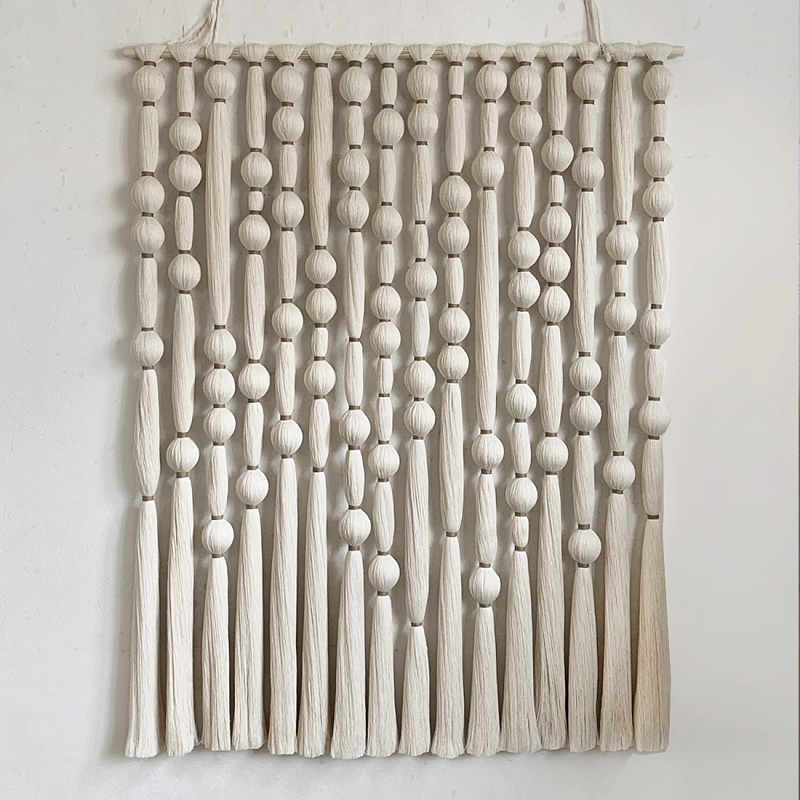 Панно на стену из хлопковых нитей White Morse Wall Hanging  Белый в Самаре | Loft Concept 