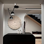 Панно на стену из шерсти мериноса Белый Круг  варинант исполнения - 2 | Loft Concept в Самаре