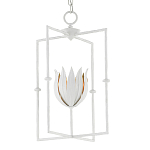 Подвесной светильник белый c абажуром в виде цветка тюльпана White Tulips варинант исполнения - 2 | Loft Concept в Самаре