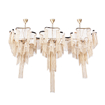 Люстра большая из золотистых металлических цепочек Atlantis Chain варинант исполнения - 2 | Loft Concept в Самаре