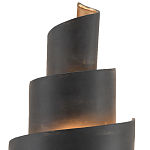 Бра в форме спирали черное с золотой внутренней отделкой Warm Glow варинант исполнения - 1 | Loft Concept в Самаре