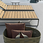 Шезлонг на металлическом каркасе с регулируемой спинкой GUELL Sunbed варинант исполнения - 4 | Loft Concept в Самаре