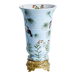 Ваза из фарфора с бронзовыми элементами Tropical Garden варинант исполнения - 2 | Loft Concept в Самаре