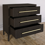 Комод Primo с 3 выдвижными ящиками Темный орех варинант исполнения - 5 | Loft Concept в Самаре