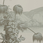 Обои ручная роспись Le Brésil Crystal Grey варинант исполнения - 3 | Loft Concept в Самаре