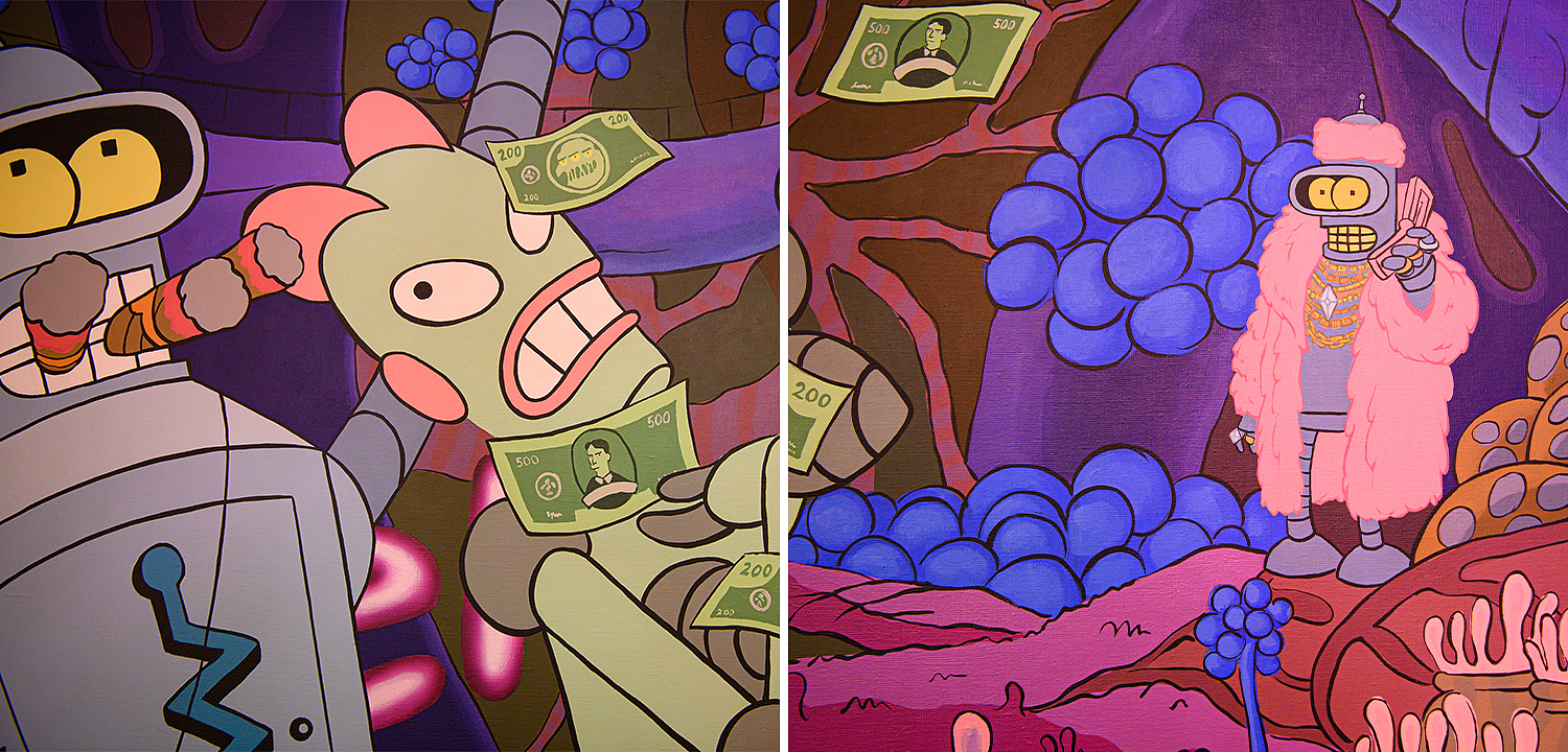 Картина Futurama Bender Make it Rain Картина Futurama Bender Make it Rain - Loft-Concept в Самаре