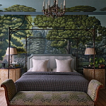 Обои ручная роспись Malmaison Special Colourway on Auguste scenic paper варинант исполнения - 1 | Loft Concept в Самаре