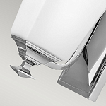 Бра с белым матовым плафоном на прямоугольном основании цвета хром Hinkley варинант исполнения - 3 | Loft Concept в Самаре