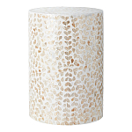 Столик с инкрустацией с перламутровым узором Jean Cream варинант исполнения - 1 | Loft Concept в Самаре