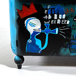 Кресло "Баския и Уорхол" Basquiat Warhol graffiti chair натуральная кожа варинант исполнения - 9 | Loft Concept в Самаре