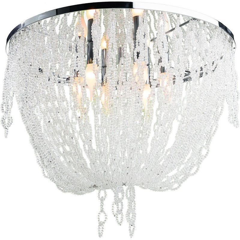 Потолочный светильник RH 1930S FRENCH CRYSTAL BEADED Seling Light Хром Потолочный светильник RH 1930S FRENCH CRYSTAL BEADED Seling Light Хром в Самаре | Loft Concept