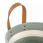 Корзина для хранения с ручками Interlacement Green варинант исполнения - 2 | Loft Concept в Самаре