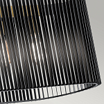 Люстра подвесная овальной формы с металлическим решетчатым абажуром матово-черного цвета и 5 лампами Kichler варинант исполнения - 5 | Loft Concept в Самаре