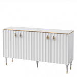 Консоль четырёхдверная с белым рельефным фасадом Expanses of Beauty варинант исполнения - 1 | Loft Concept в Самаре