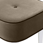 Квадратный мягкий пуф на белых ножках Winton Pouf Square варинант исполнения - 4 | Loft Concept в Самаре