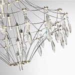 Люстра подвесная из металла с прозрачными подвесками из хрусталя Quasar 93 варинант исполнения - 10 | Loft Concept в Самаре