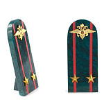 Сувенир Погон МВД из натурального камня змеевик Souvenir Epaulets варинант исполнения - 6 | Loft Concept в Самаре