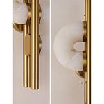 Бра  с фигурным мраморным рассеивателем Spiral of Warm Light варинант исполнения - 5 | Loft Concept в Самаре