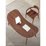 Стол рабочий округлой формы с ящиком  Working Moonnut Table варинант исполнения - 4 | Loft Concept в Самаре