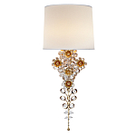 Бра с цветочным основанием и тканевым абажуром Tugella Flower Lamp варинант исполнения - 1 | Loft Concept в Самаре