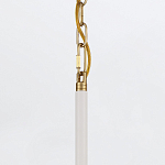 Подвесной светильник с плафоном в форме плоского купола и белой шарообразной лампой Eurofase варинант исполнения - 13 | Loft Concept в Самаре