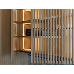 Кухонный гарнитур из камня и дерева с раздвижными дверцами TIVALÌ 2.0 Dada Engenereed Kitchen варинант исполнения - 6 | Loft Concept в Самаре