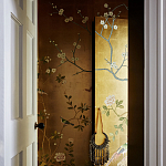 Обои ручная роспись Badminton Deep Rich Gold gilded paper варинант исполнения - 3 | Loft Concept в Самаре